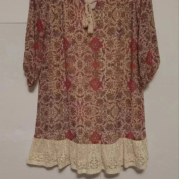 AUW Long Sleeve dress Multicolored size Small - Picture 6 of 8